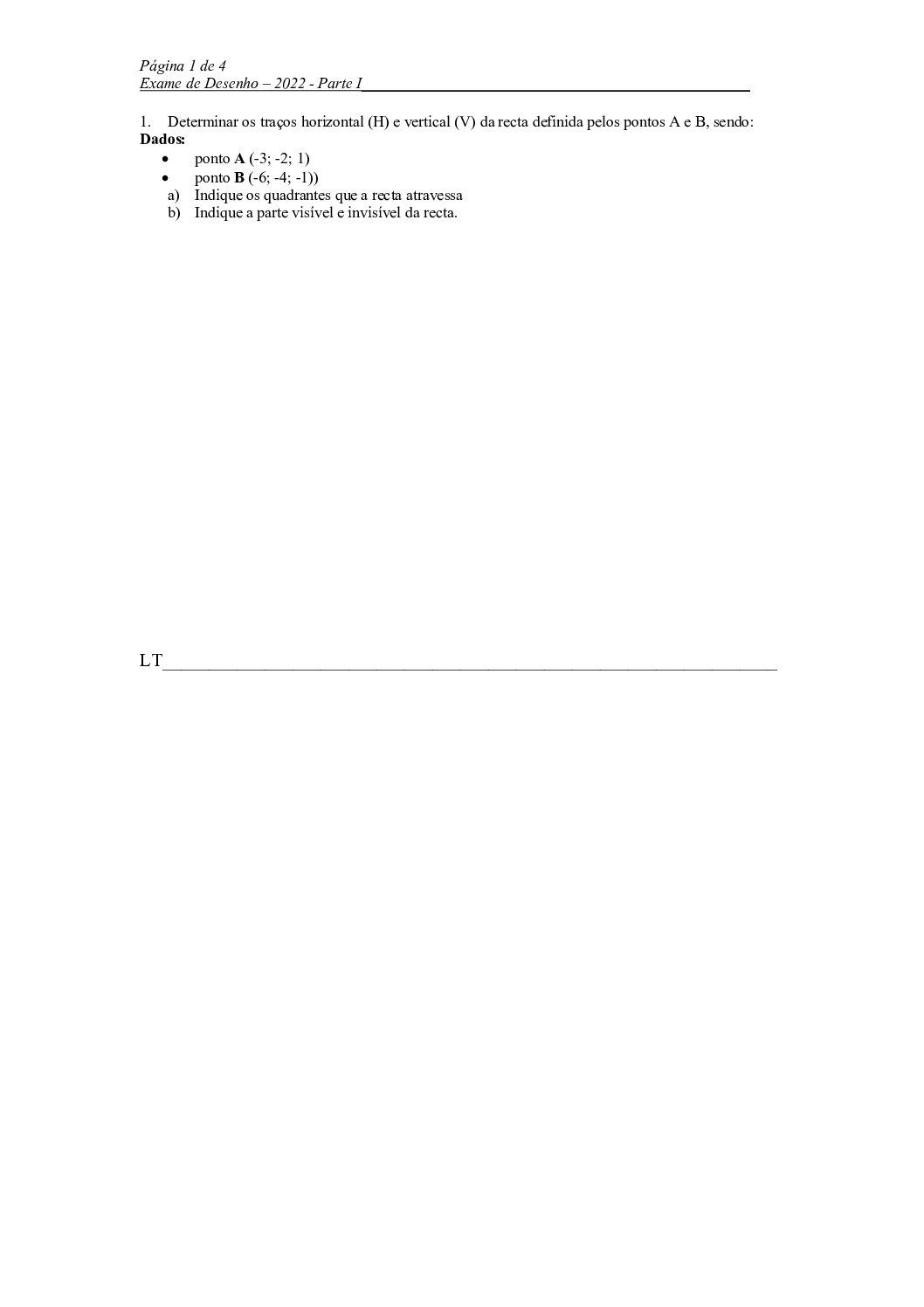 Desenho – 2022 (I) da UEM (Enunciado e Resolução do Exame de Admissão em PDF)