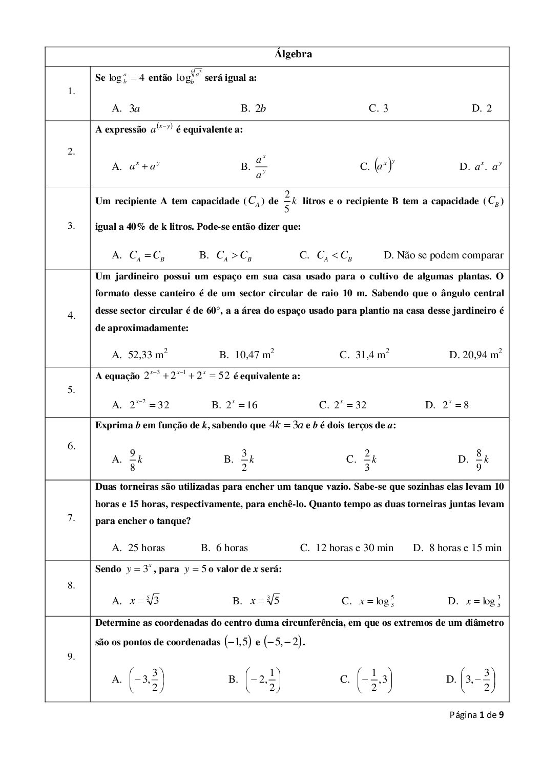Matemática – 2020 da UJC (Enunciado e Resolução do Exame de Admissão em PDF)