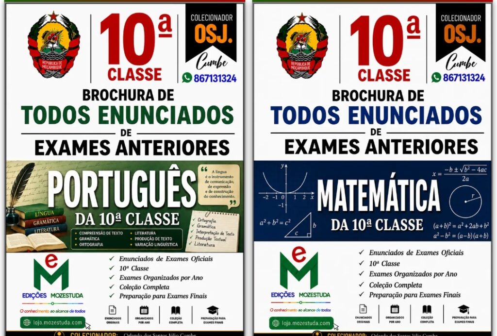 Brochuras de Exames da 10a Classe