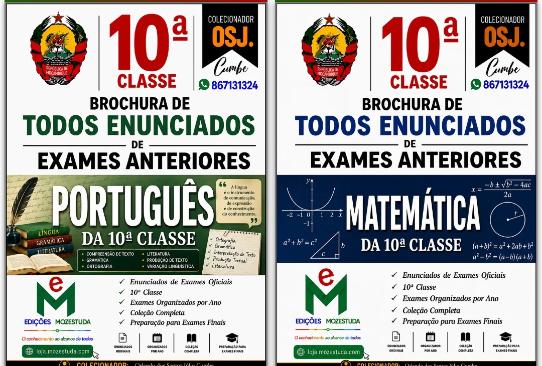 Brochuras de Exames da 10a Classe