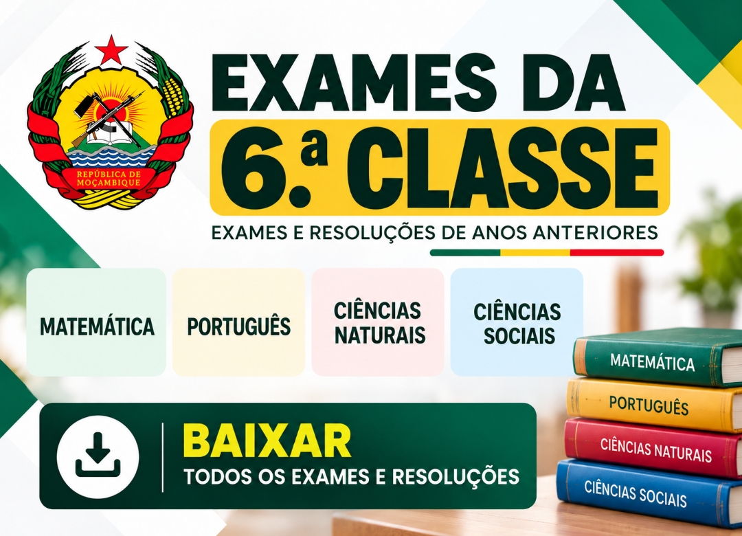 Exames da 6ª classe em PDF